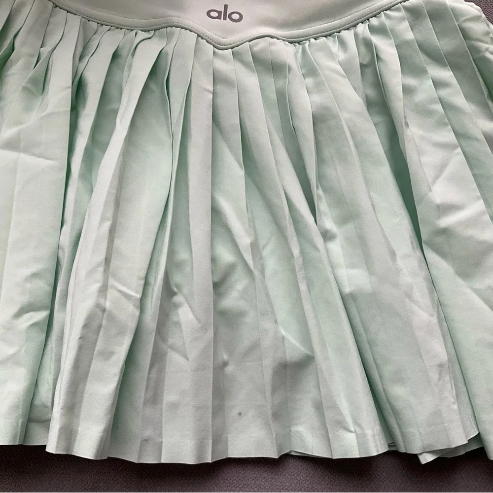 Alo Yoga Grand Slam Tennis Skirt Spearmint XXS